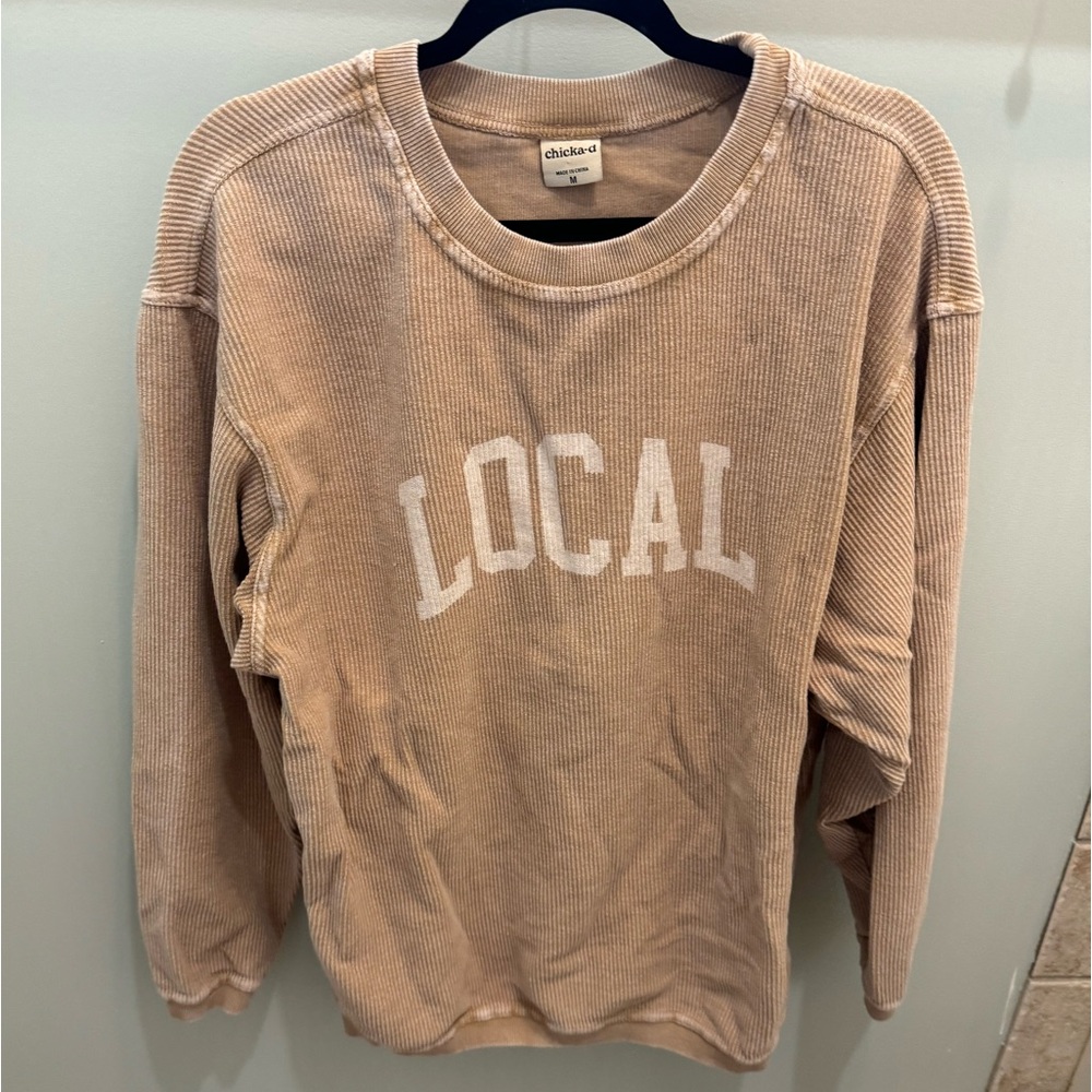 Chick-a-Dee corded crewneck